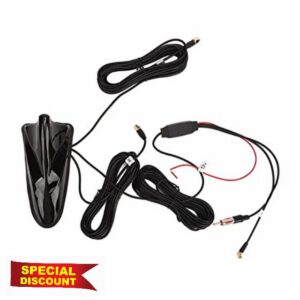 12V Shark Fin Antenna GPS DAB FM WIFI High Sensitivity 5m Cable Length Universal Radio Aerial Antenna