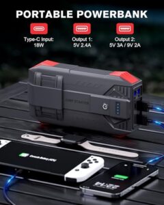 12V Jump Pack Car Starter with Jump Leads
