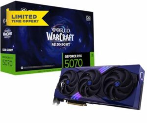 msi Gaming RTX 5070 12G World of Warcraft Midnight Void Edition OC Graphics Card (12GB GDDR7