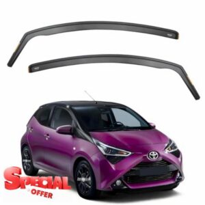 iSpeed Wind Deflectors For Toyota Aygo MK2 2014-2022 5-Door Hatchback 2pc Tinted