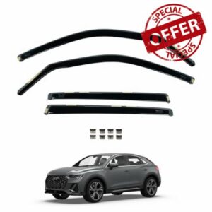 Team HEKO Wind Deflectors for Audi Q3 2020+ [SPORTBACK] Front and Rear Set of Window Deflectors