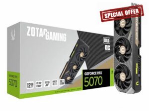 ZOTAC Gaming GeForce RTX 5070 Solid OC DLSS 4 12GB GDDR7 192-bit 28 Gbps PCIE 5.0 Gaming Graphics Card