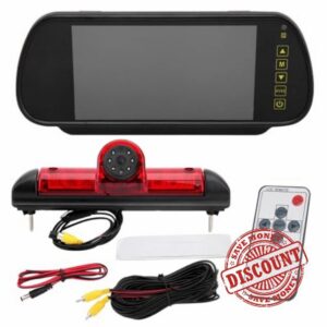 Rear Brake Light Lamp Reversing Camera For Fiat Ducato Mk3 X290 Peugeot Boxer Relay (With 7" Dash Monitor)