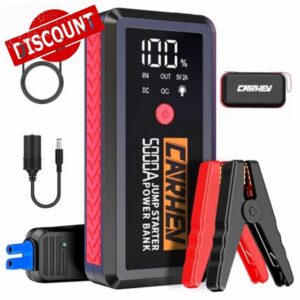 5000A Jump Starter Power Pack