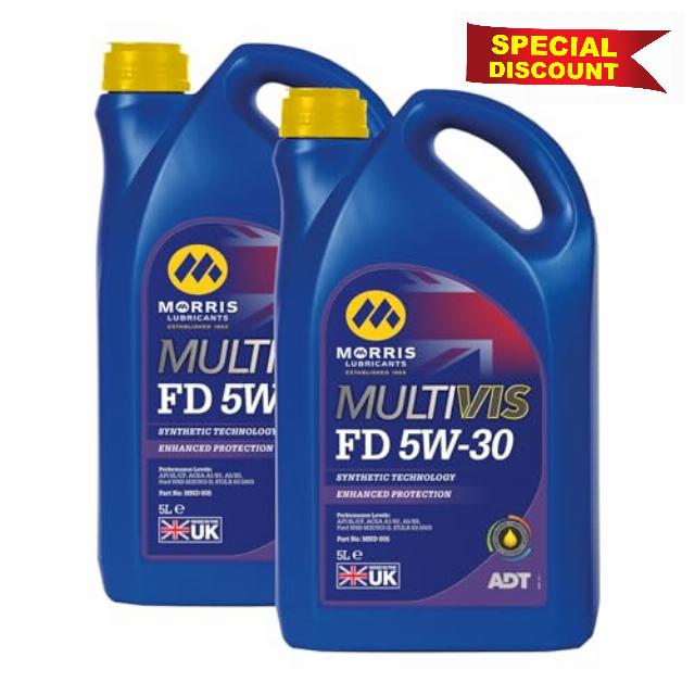 Morris 5w30 Fully Synthetic Engine Oil SL/CF ACEA A5/B5 WSS-M2C913-D 2x5L