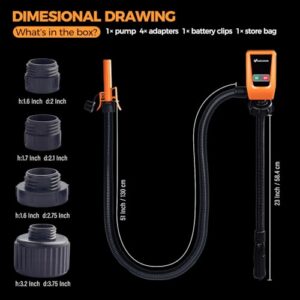Fast and Safe Portable Gas Can Pump for Oil