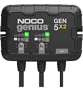 NOCO GENIUS2X2, 2-Bank, 4A (2A/Bank) Smart Car Charger, 6V and 12V Heavy-Duty Battery Charger Mai...