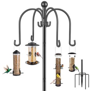 Adjustable 262cm Extra Tall Free Standing Heavy Duty Feeding Station Bird Table Feeding Kit Tables