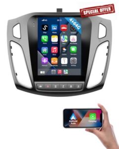 ESSGOO Android 15 4+64G Wireless CarPlay Androidd Auto Car Stereo Radio For Ford Focus Mk3 2012-2018