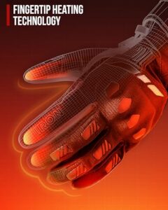 3000mAh Rechargeable Battery Electric Heating Gloves Touchscreen Winter Cold Weather Motorcycle Riding Racing ATV UTV
