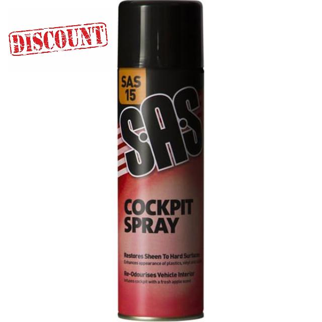 SAS Cockpit Spray 500ml SAS15 Pack of 6