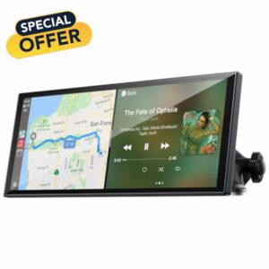 LAMTTO 9.26" Wireless CarPlay Screen for Car - Apple CarPlay & Android Auto Touchscreen