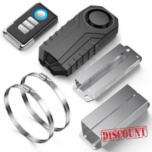 WSDCAM Catalytic Converter Alarm 113dB Loud Wireless Catalytic Converter Anti Theft Vibration Vehicle Security Alarm System Motorcycle Car Alarm with Remote Aluminum Alloy