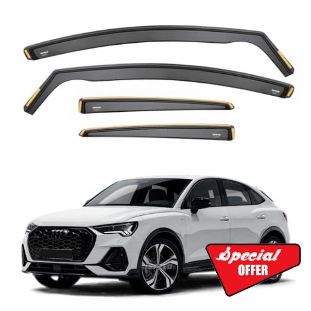 ISPEED Wind Deflectors For Audi Q3 Sportback MK2 2019-2025 Set | Keep Your Car Ventilated In Rain & Wind