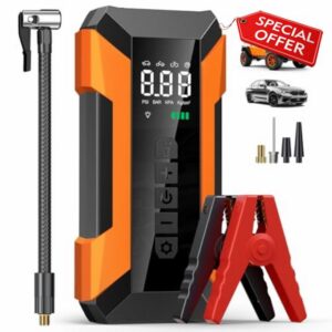Jump Starter Power Pack with Air Compressor 8000mAh 150PSI