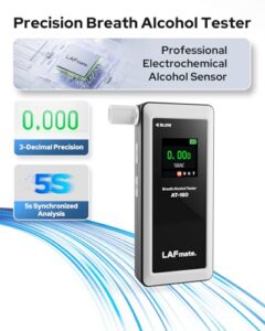 High-Accuracy Alcohol Tester with Alarm Threshold Setting