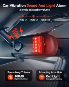 ELECTOP 108dB Automobile Vibration Sound & Light Alert