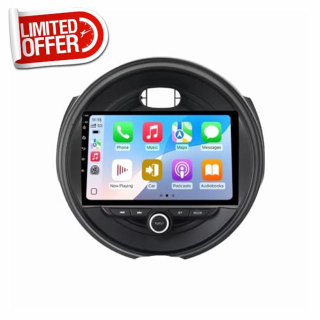 Sat Nav Carplay Car Radio Stereo for BMW MINI Cooper F54 F55 F56 F60 2015-2019 Touch Screen with Carplay Wifi Bluetooth Mirror Link
