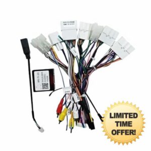 Android Radio Box Compatible With Toyota RAV4 C-HR Highlander Levin Corolla Camry Reiz Hilux 16 Pin Wiring Harness Plug Power Cable