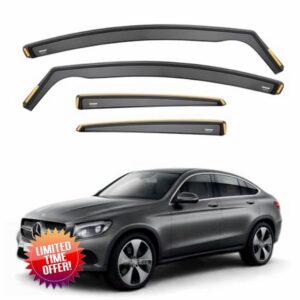 ISPEED Wind Deflectors For Mercedes GLC Coupe MK1 2016-2023 4pc Set | Keep Your Car Ventilated In Rain & Wind