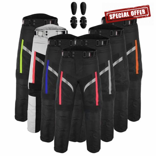 Men’s Motorcycle Trousers Cordura 600D Waterproof – CE Approved EN 17092-4:2020