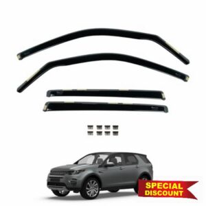 Team HEKO Wind Deflectors for Land Rover Discovery Sport 2014- Front & Rear Set Window Deflectors Accessories UV Scratch Resistant Acrylic In-Channel Fitting ISO Certified Ventilation Rain Protectio
