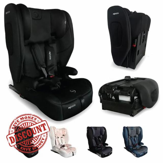 My Babiie MBCS80 Foldable Toddler to Booster R129 Child Car Seat - ISOFIX with Top Tether