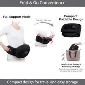 Lightweight Hipseat with Storage Pocket & Wide Waist Support