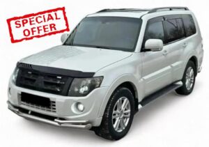 Compatible FOR MITSUBISHI PAJERO SHOGUN BLACK BONNET WIND STONE DEFLECTOR PROTECTOR NOT BONNET BRA 2007-2019
