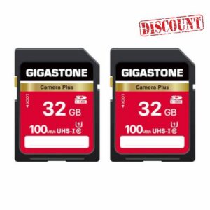 GIGASTONE 32GB SD Card 2-Pack