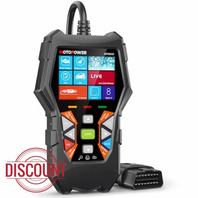 MOTOPOWER MP69040 Car OBD2 Scanner Check Engine Fault Code Reader Diagnostic Scan Tool