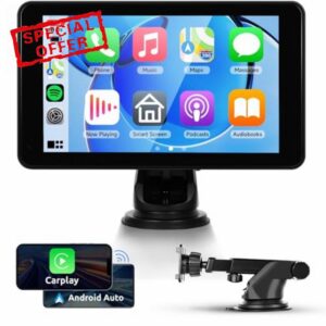 Portable Wireless Carplay Screen Android Auto Portable Car Radio Car play
