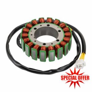 WOOSTAR 18 Coil 3 Wire Magneto Stator Replacement for VT1100 C2 C3 Shadow Motorcycle OEM 31120-MAH-005