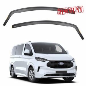 ISPEED Wind Deflectors For Ford Transit/Tourneo Custom MK2 2023-2027 2pc Set | Keep Your Car Ventilated In Rain & Wind