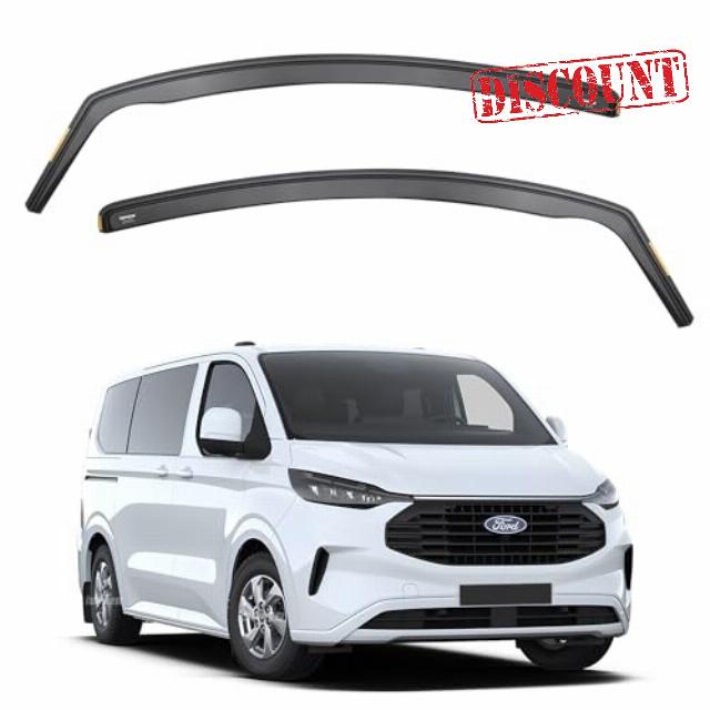 ISPEED Wind Deflectors For Ford Transit/Tourneo Custom MK2 2023-2027 2pc Set | Keep Your Car Ventilated In Rain & Wind