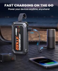 Car Jump Starter Power Bank with Jump Leads