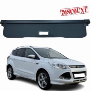 Car Parcel Shelf - Compatible with Ford Kuga MK2 2013-2018 | Sturdy Rectractable Boot Cover for Extra Storage | Space Saving Car Accessories | Black