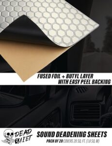 Van & Motorhome Sound Proofing and Vibration Damping Mat (1.8mm Thick
