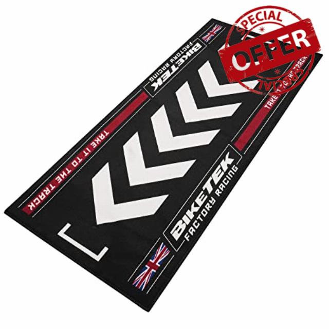 BikeTek Series 7 Motorcycle Workshop Pit Garage Mat Union Jack 190 x 80 cm