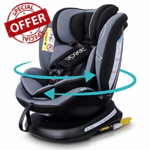 Reecle 360 Swivel Baby Car Seat with ISOFIX