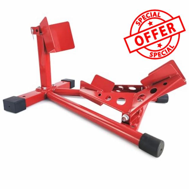 Garvee Heavy-Duty Motorcycle Wheel Chock & Front Stand