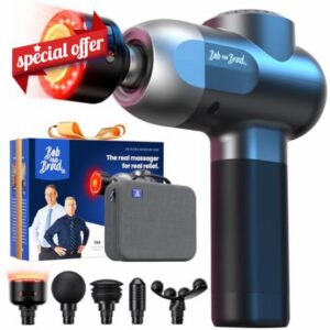 BOB AND BRAD C2 Ultra Massage Gun with Heat and Red LED Therapy Head