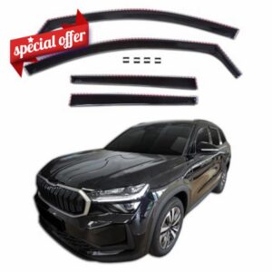 J&J AUTOMOTIVE | Wind Deflectors Compatible with Kodiaq mk2 LSE 2024-Up
