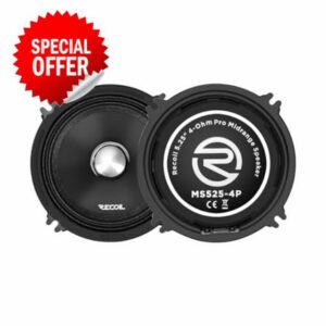 RECOIL MS525-4P 5.25-Inch Midrange Pro Audio Car Speakers