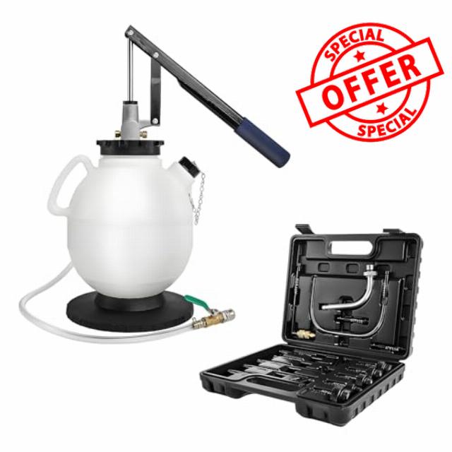 7.5L Manual Transmission Filling Pump Kit with 15 Adapters