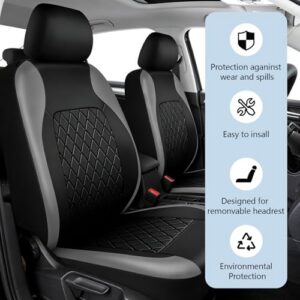 Soft & Breathable Car Seat & Headrest Covers with Airbag Compatible