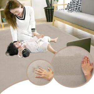 60 x 160 cm Light Brown Coral Velvet Area Rugs