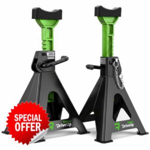 Axle Stands 3 Tons with Rubber Pad | Stabilizing Jack Stands Pack of 2 | Lifting Height 11.6-16.7 Inches | Car Lift | Heavy-Duty Car Stands 3 Tons (6