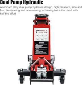 Low Profile 85mm Hydraulic Floor Jack with High Lift 470mm for Cars & Vans Steel Construction