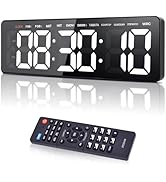 Wiskyn Gym Timer, 13.2" Workout Interval Timer with CountDown CountUp Stopwatch, 3 Adjustable Bri...
